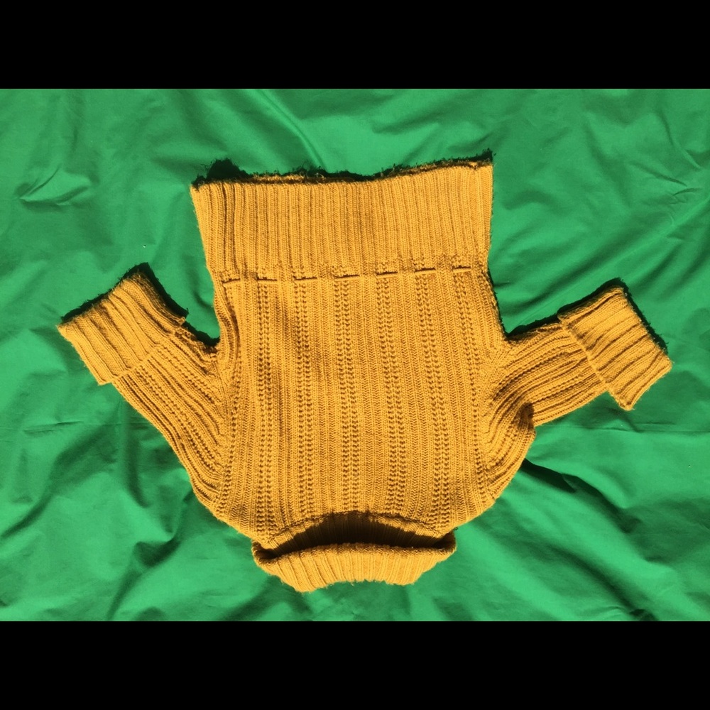 3/4 Cuffed Sleeve Button Down Drawstring Sweater - image 3